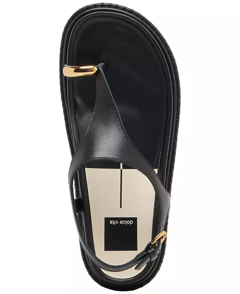 Dolce Vita Women's Stefan Toe Ring Thong Jewelry Footbed Flat Sandals 8