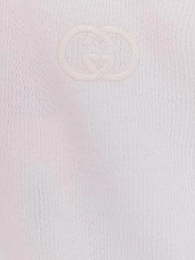 Gucci Cotton T-shirt with embroidered GG Incrocio logo 3