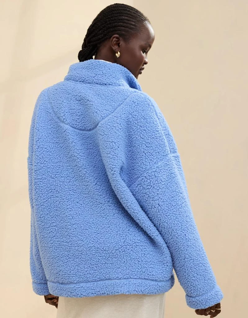 Aerie Aerie Sherpa Quarter Zip Sweatshirt 3