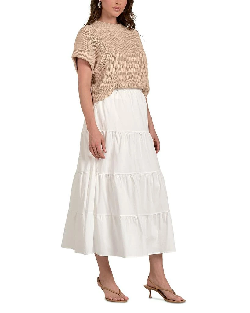 Elan Mixed Media Sweater Midi Dress 3