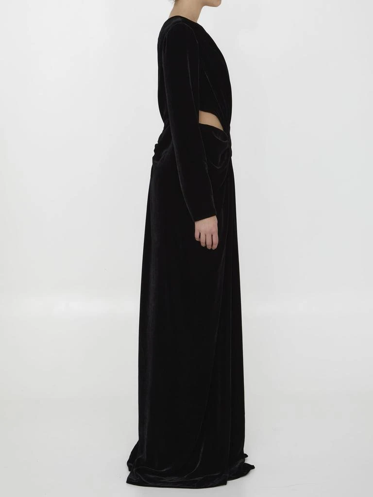 Costarellos Black Velvet Dress 3