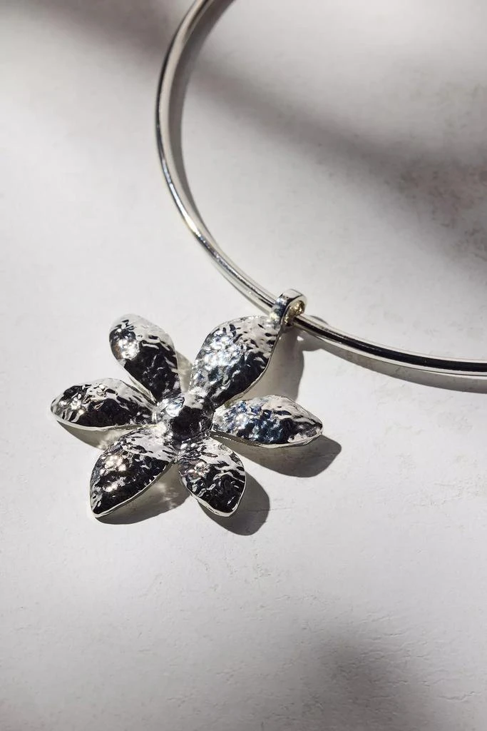 Urban Outfitters Bloom Flower Metal Wire Collar Necklace 2