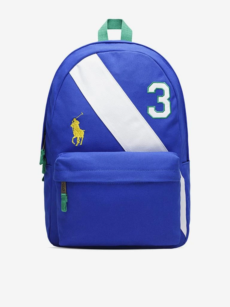 Ralph Lauren Ralph Lauren Boys Big PP and Banner Backpack in Blue (46cm)