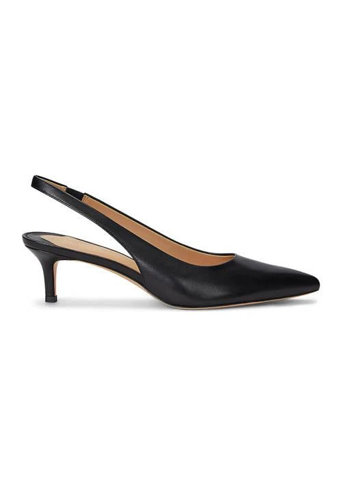 Ralph Lauren Ralph Lauren Lolah Burnished Leather Slingback Pumps 2