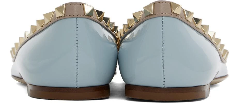 Valentino Blue Rockstud Ballerina Flats 2
