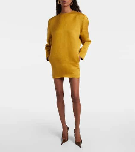 Yves Saint Laurent Silk satin minidress 2