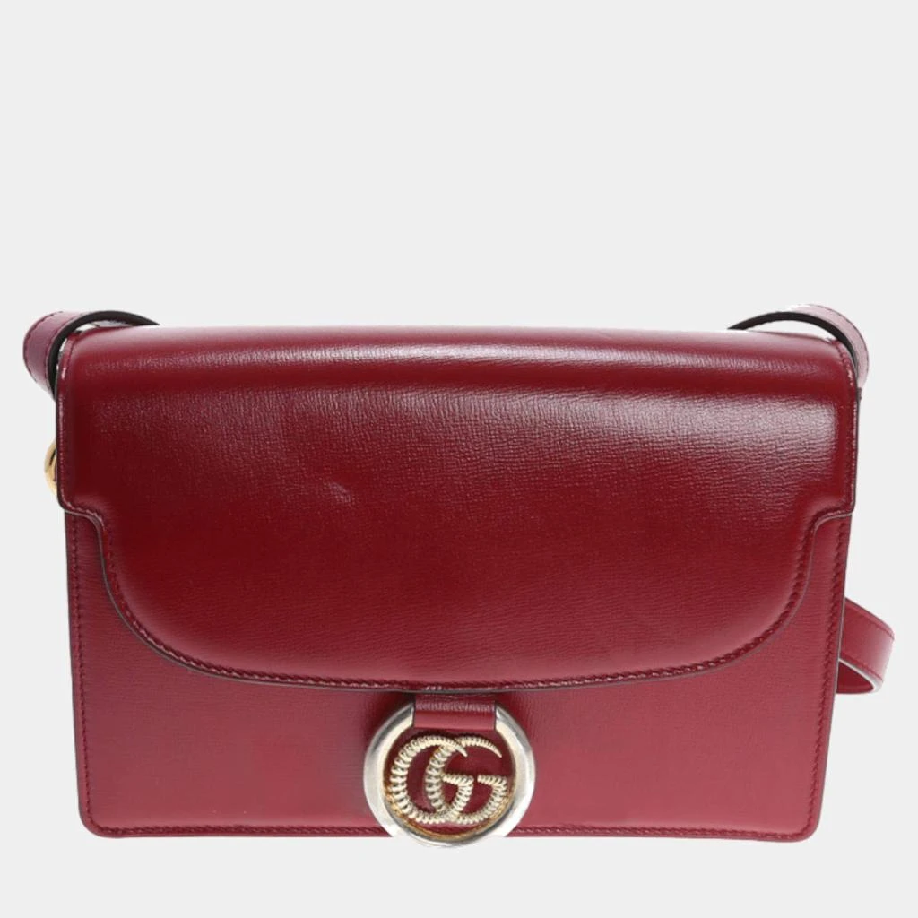 Gucci Gucci Red Leather Shoulder Bag (589474) 1