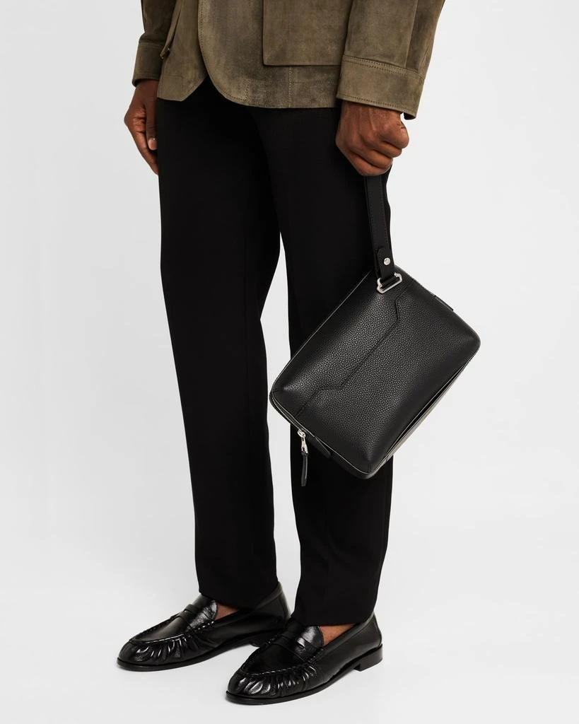 Dunhill Men's 1893 Harness City Leather Messenger Bag 2