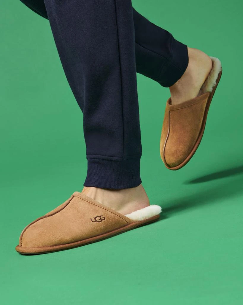 UGG Scuff Men Suede Slippers Green UGG Tasman slippers for Men - Green in USA | Level Shoes main image 4
