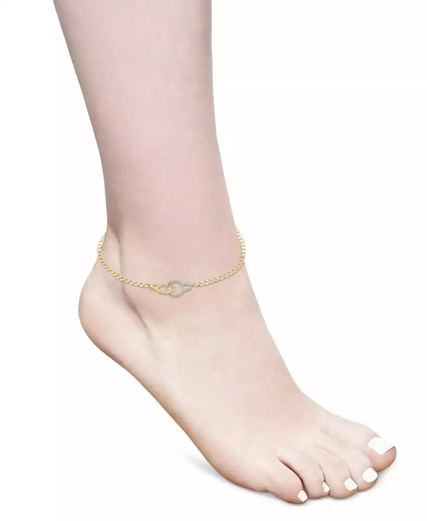 Wrapped Diamond Handcuff Ankle Bracelet (1/6 ct. t.w.) in 10k Gold, Created for Macy's 3