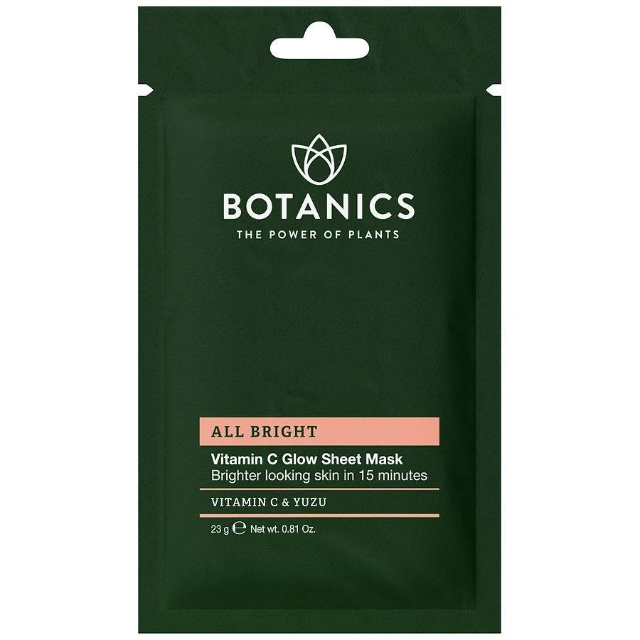 Botanics All Bright Vitamin C Glow Sheet Mask 1