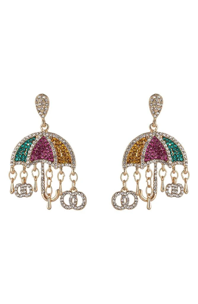 EYE CANDY LOS ANGELES Under My Umbrella CZ Drop Earrings