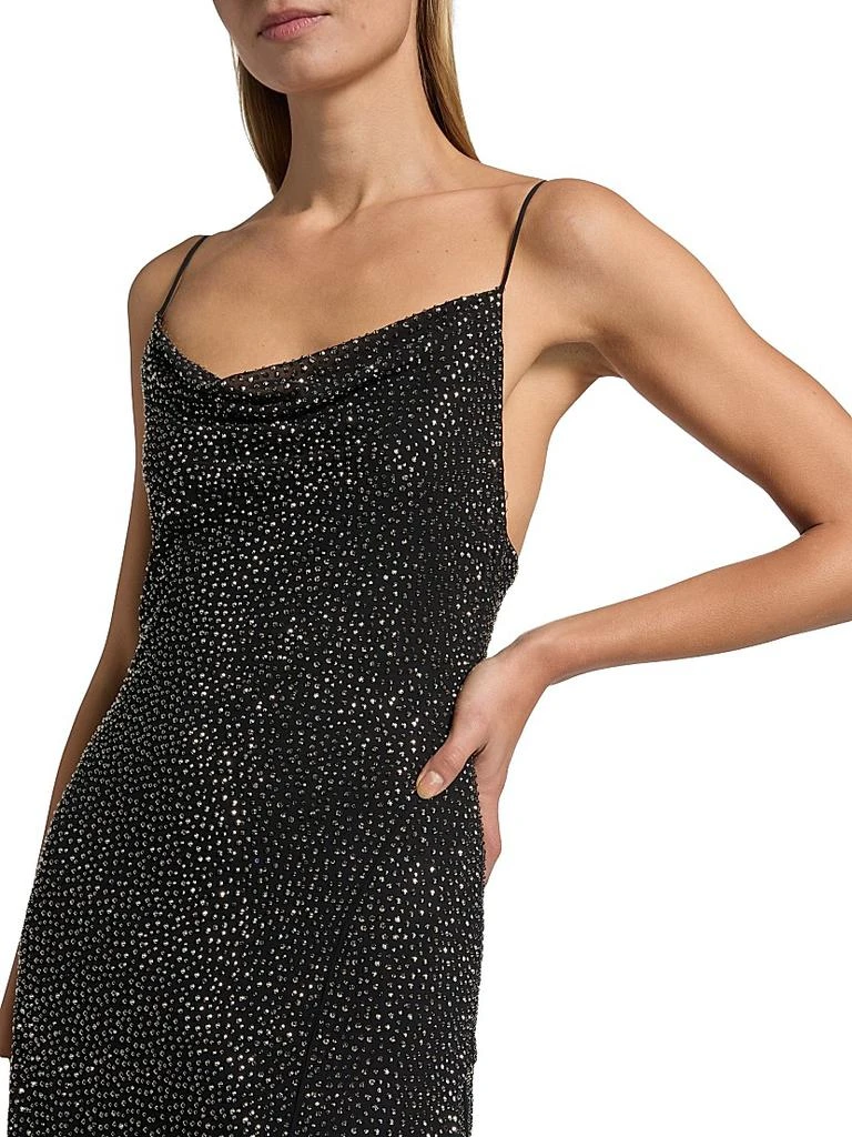 Alice + Olivia Harmony Embellished Asymmetric Midi-Dress 6