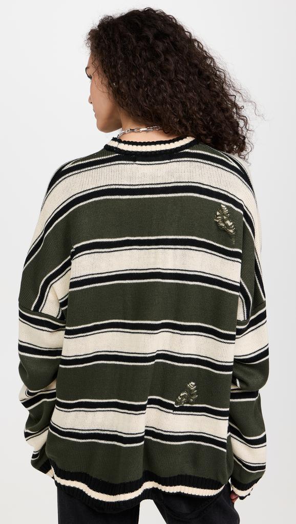 Ragged Priest In Line Knit Sweater