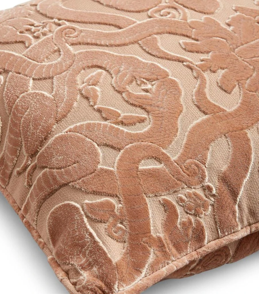 House of Hackney Medium Cut-Velvet Anaconda Cushion (45cm x 45cm) 3
