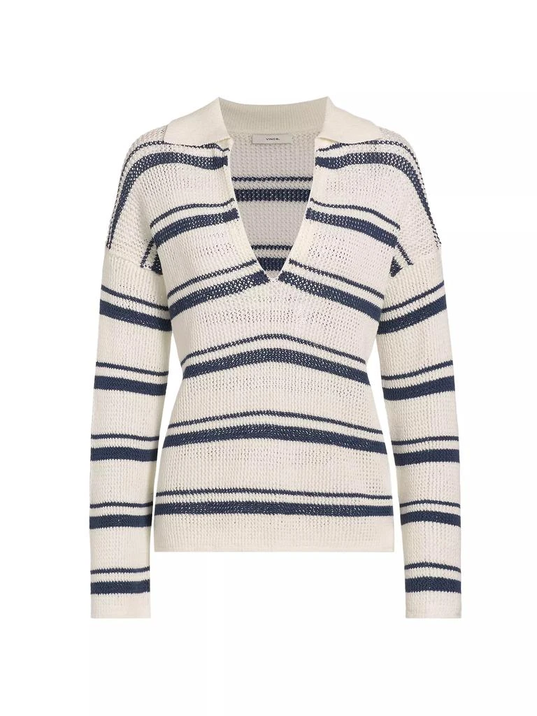 Vince Striped Cotton Sweater 1