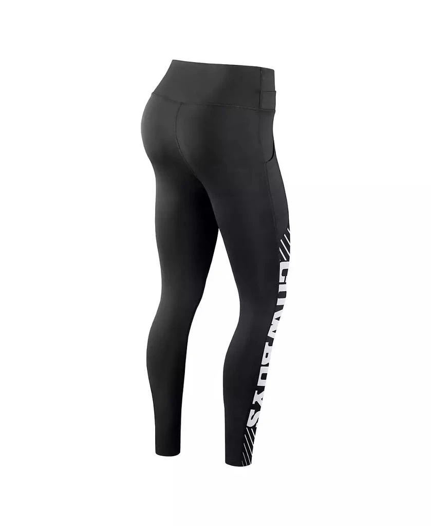NIKE Women's Black Dallas Cowboys Yard Line Crossover Leggings 2