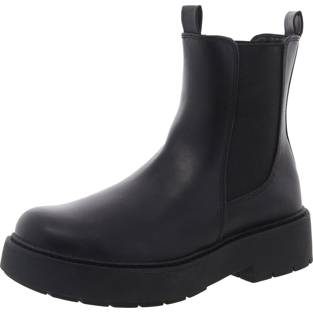 A New Day Womens Stretch Faux Leather Chelsea Boots