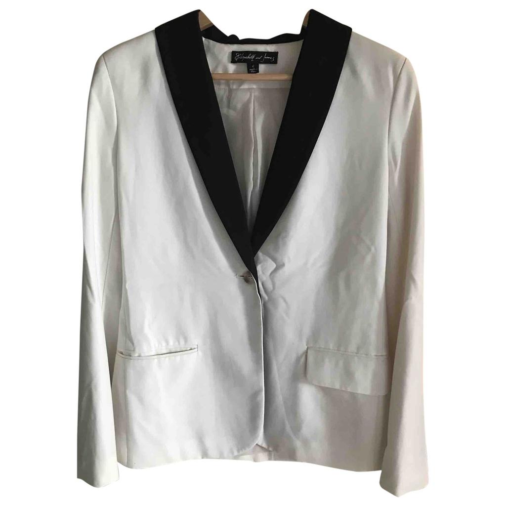 Elizabeth and James Elizabeth And James White Synthetic Jacket