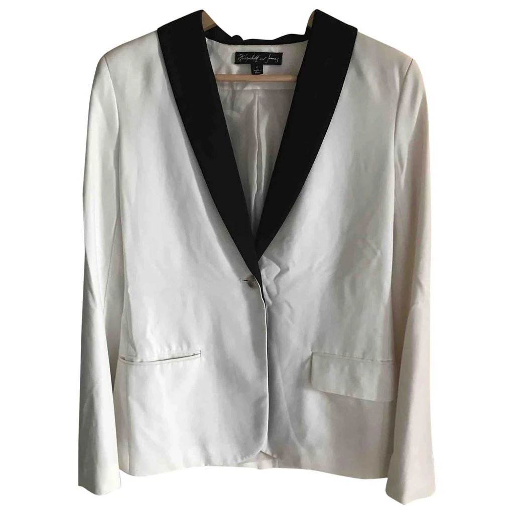 Elizabeth and James Elizabeth And James White Synthetic Jacket 1