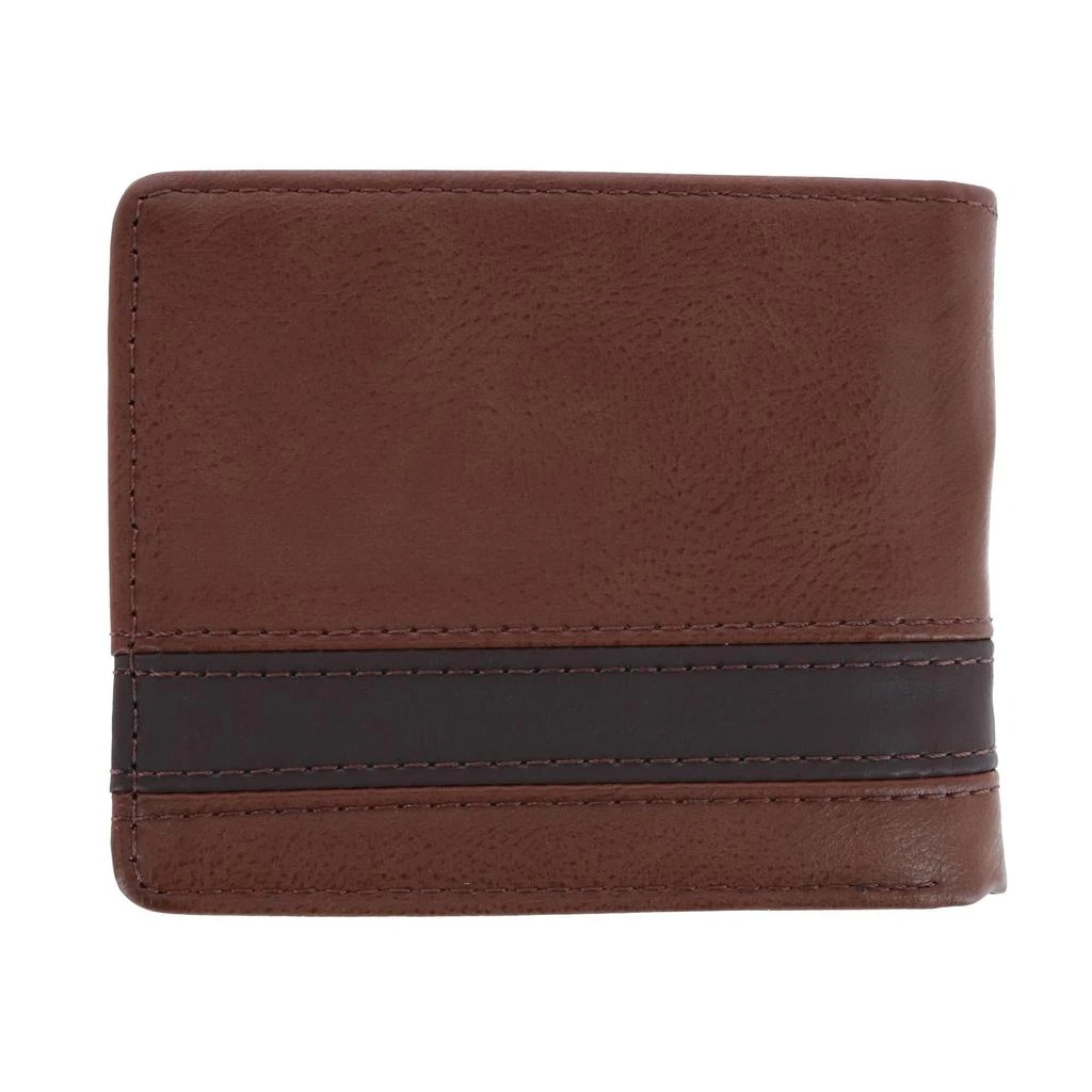 London Fog Men's Leather Bifold Passcase Wallet 2