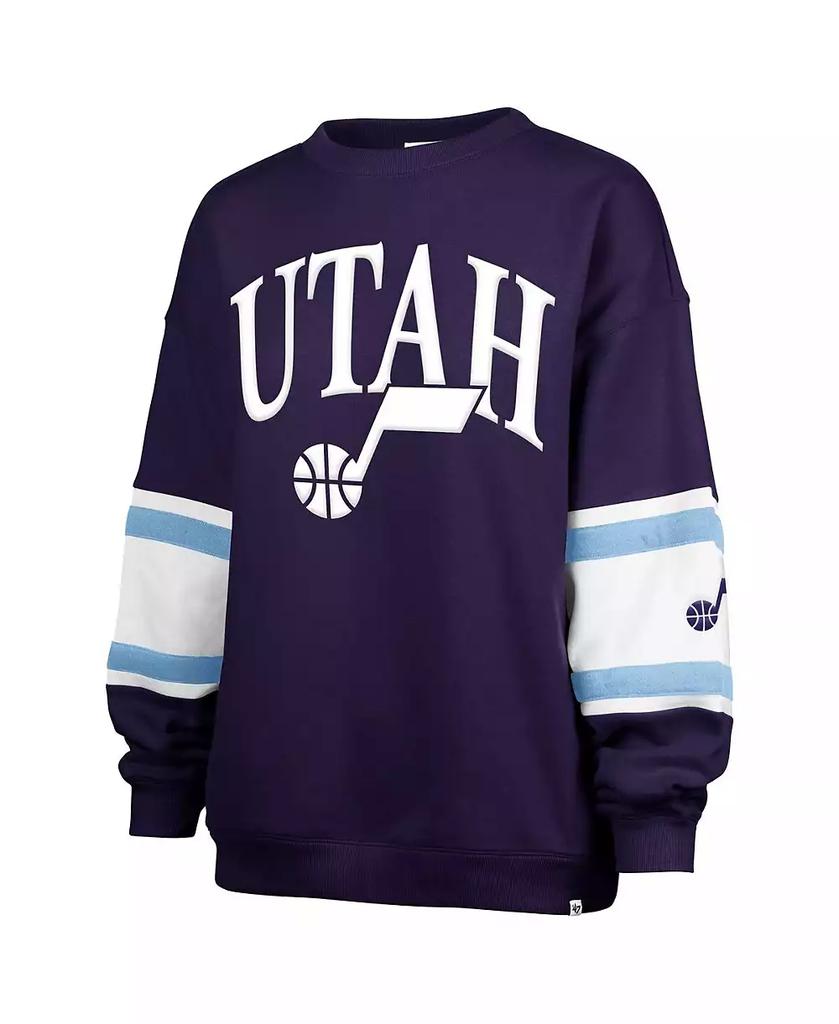 47 Brand Women's Purple Utah Jazz 2024/25 City Edition Steadfast Paneled Pullover Sweatshirt