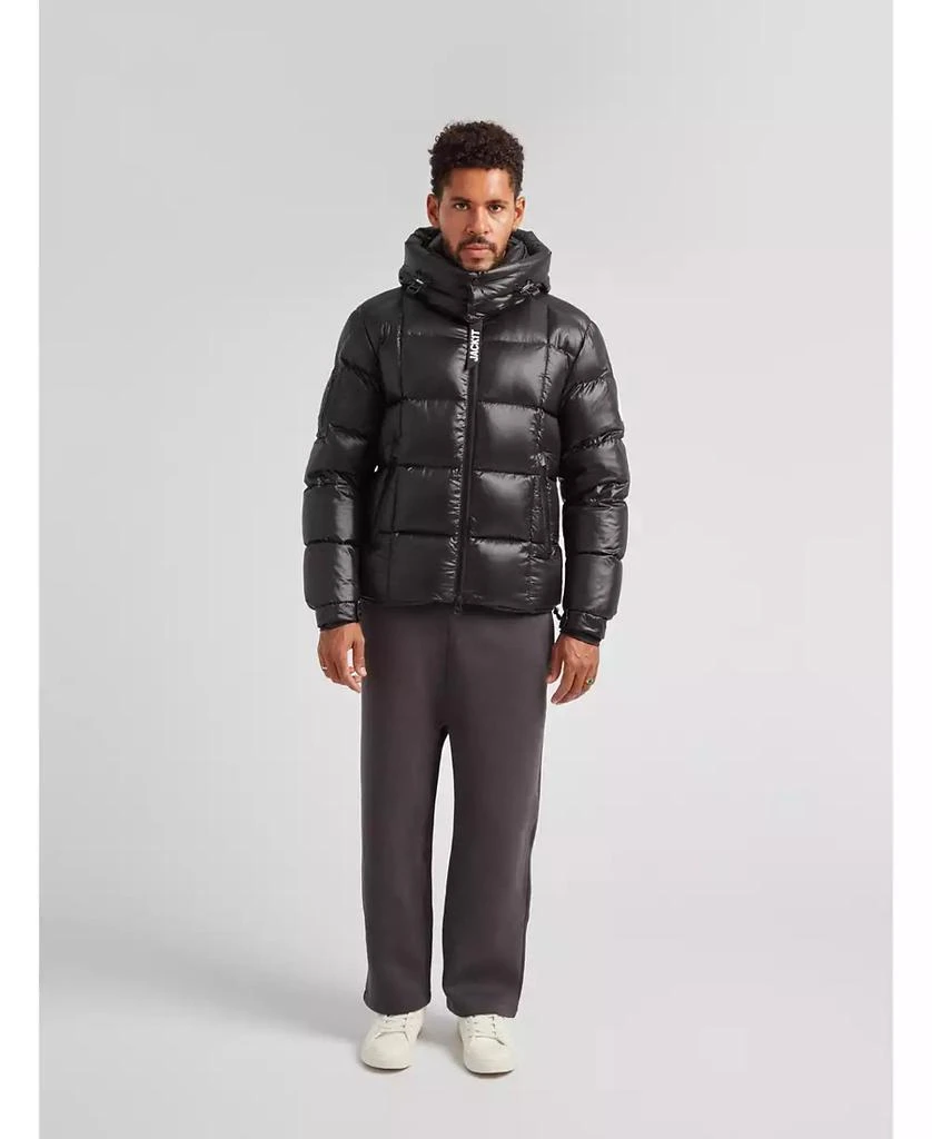 Jack1t Men's EZ Boxed Hooded Racer Puffer Jacket 4
