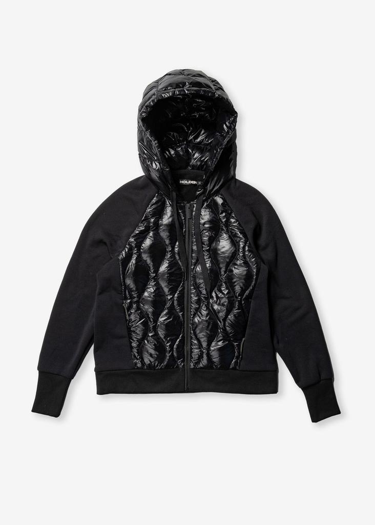 Holden W DOWN ZIP HOODIE - Black