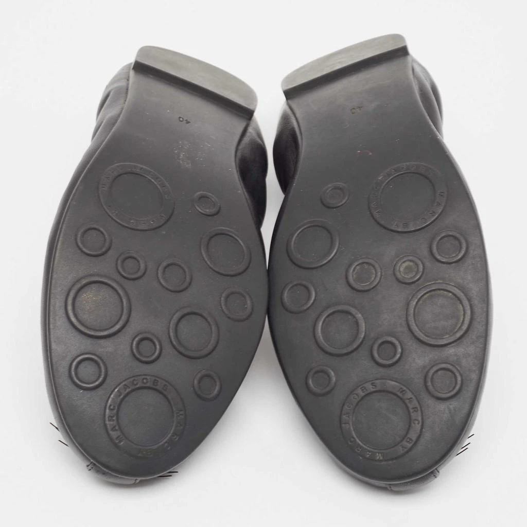 Marc Jacobs Marc Jacobs Black Leather Mouse Scrunch Ballet Flats Size 40 6