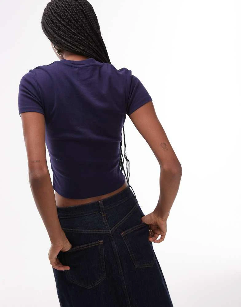 Topshop Topshop graphic Neptuno baby tee in navy 3