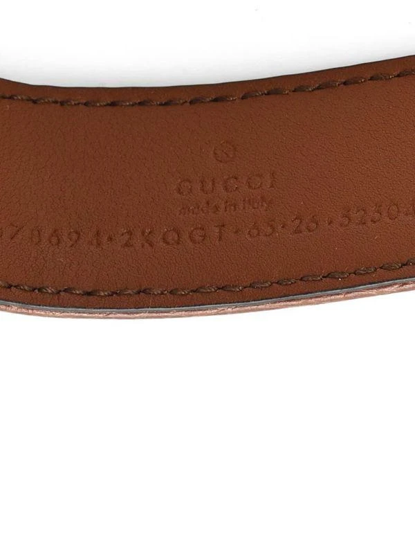 Gucci GG Denim & Leather Grain Belt 4