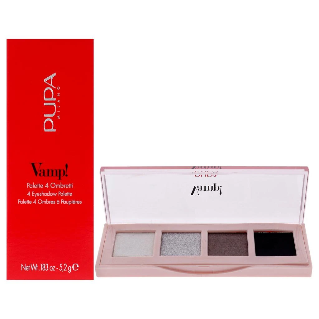 PUPA Milano Vamp! 4 Eyeshadow Palette - 005 Intense Smoky by  for Women - 0.183 oz Eye Shadow 2