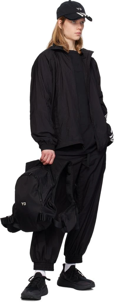 Y-3 Black 3-Stripes Nylon Shell Jacket 4