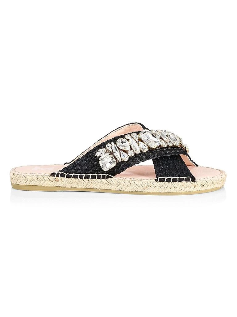 MANEBÍ Crystal Raffia Espadrille Sandals 1