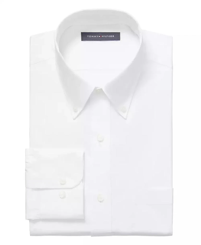 Tommy Hilfiger Men's Regular Fit Wrinkle Resistant Stretch Dress Shirt 3