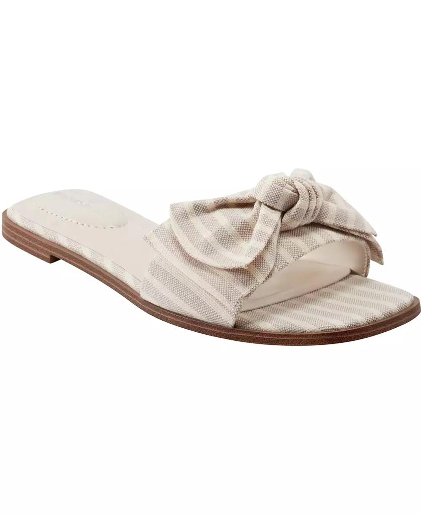 Bandolino Women's Violeta Bow Flat Slide Sandals