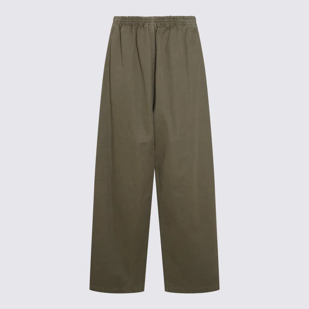 Balenciaga Dark Green Cotton Pants 1