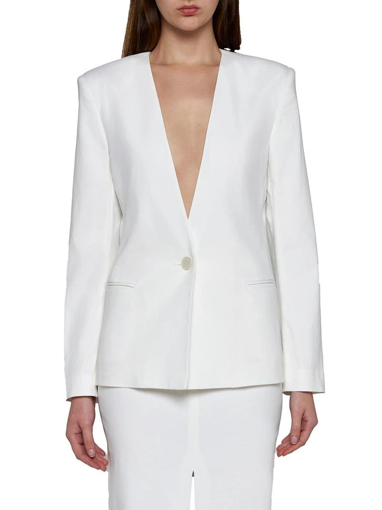 Isabel Marant Isabel Marant Single Breasted Collarless Blazer 2
