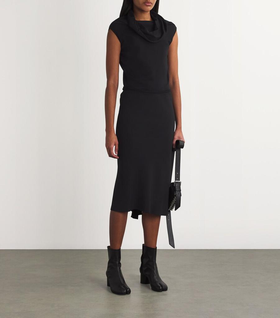 Rick Owens Knee Bias Midi Skirt