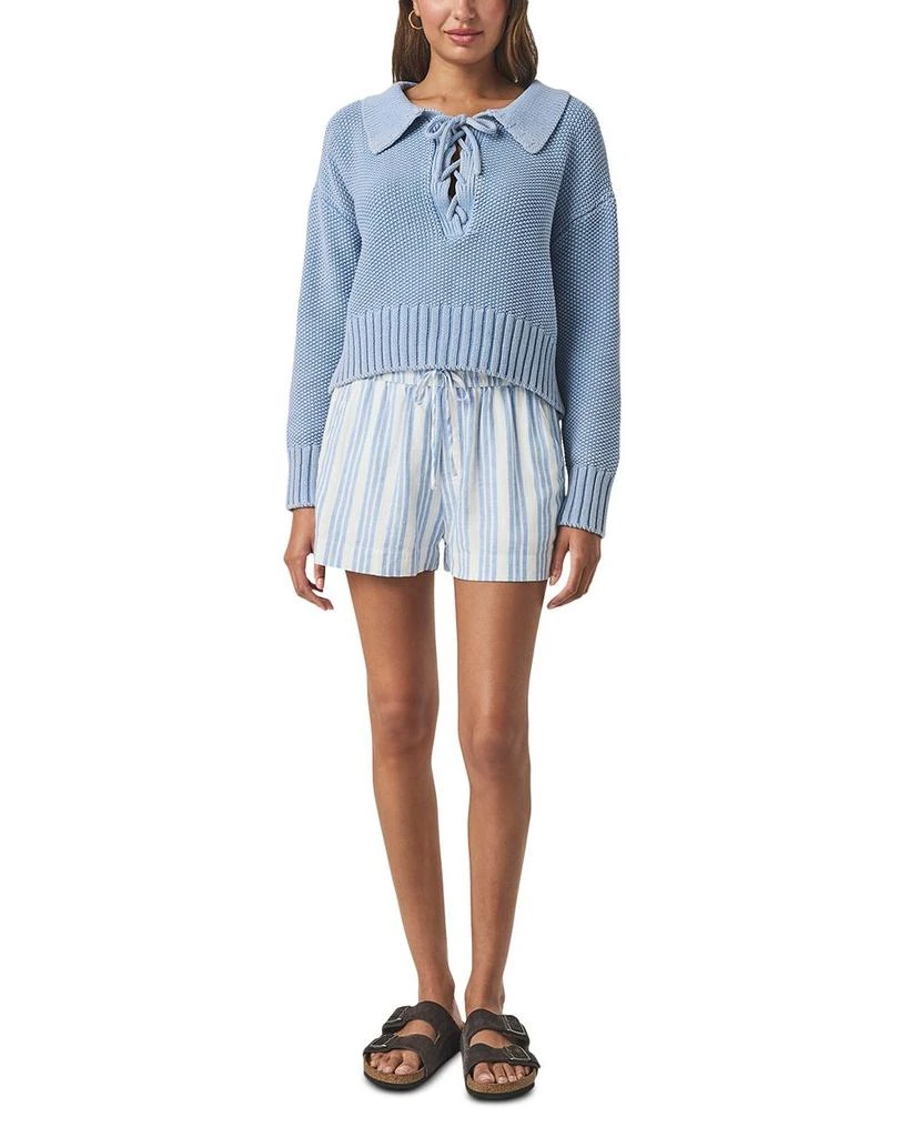 Splendid Roxie Lace Up Sweater 2