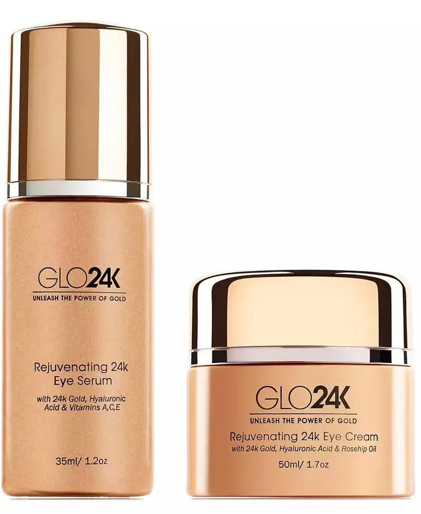 GLO24K Rejuvenating 24k Eye Cream and Serum