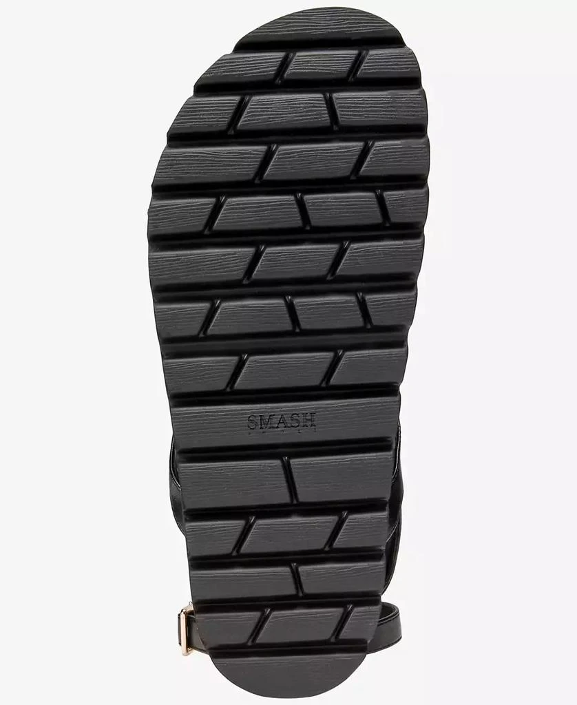 SMASH Shoes Women
s Ava Sport Flat Sandals - Extended Sizes Available 5