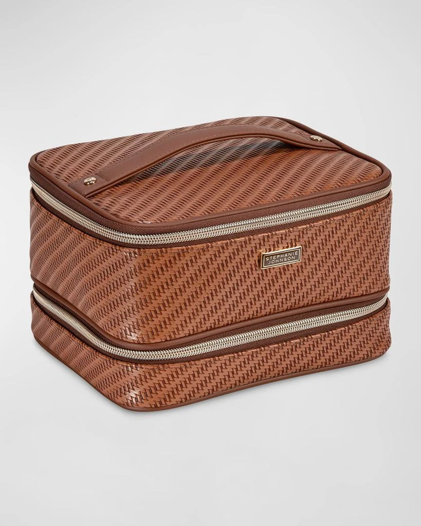 Stephanie Johnson Rosewood Cognac Jenny Train Case 1