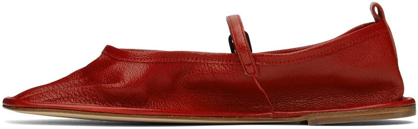 Hereu Red Dansa Supple Shiny Ballerina Flats 3