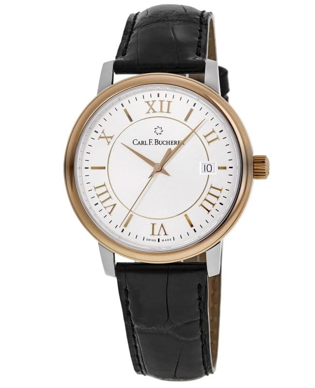 Carl F. Bucherer Carl F. Bucherer Adamavi Silver Dial Leather Strap Men's Watch 00.10314.07.15.01 1