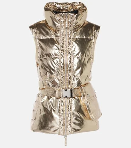 Jet Set Gardena metallic puffer vest 1