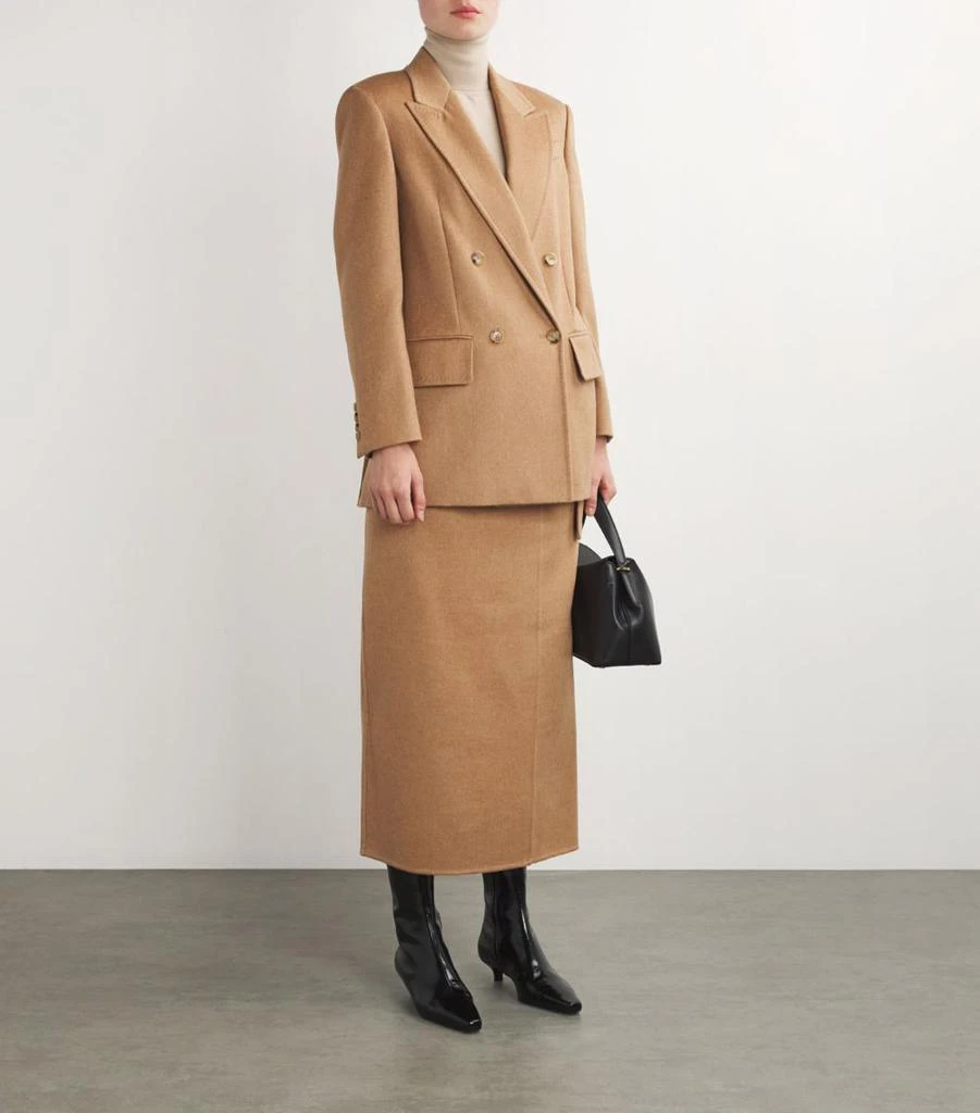 Max Mara Camel Hair Double-Breasted Blazer 2