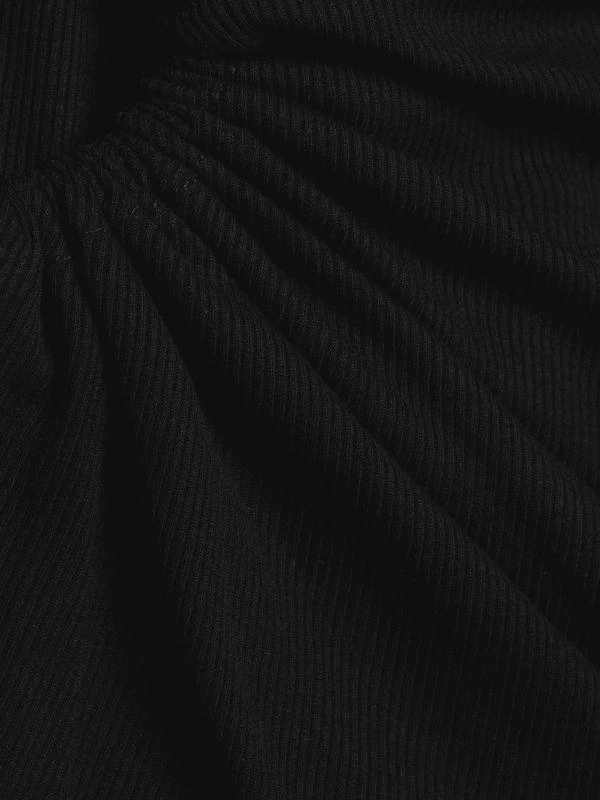 LNA Ami Cut-Out Rib-Knit Dress 5