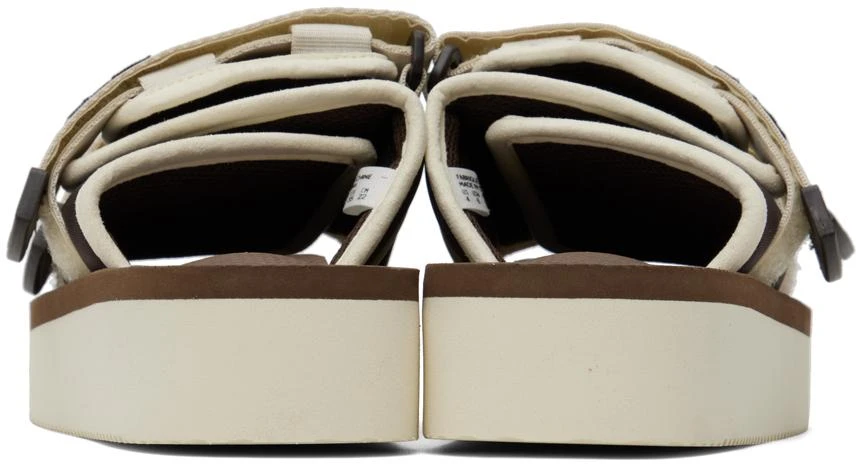 SUICOKE Off-White & Brown MOTO-PO Sandals 2