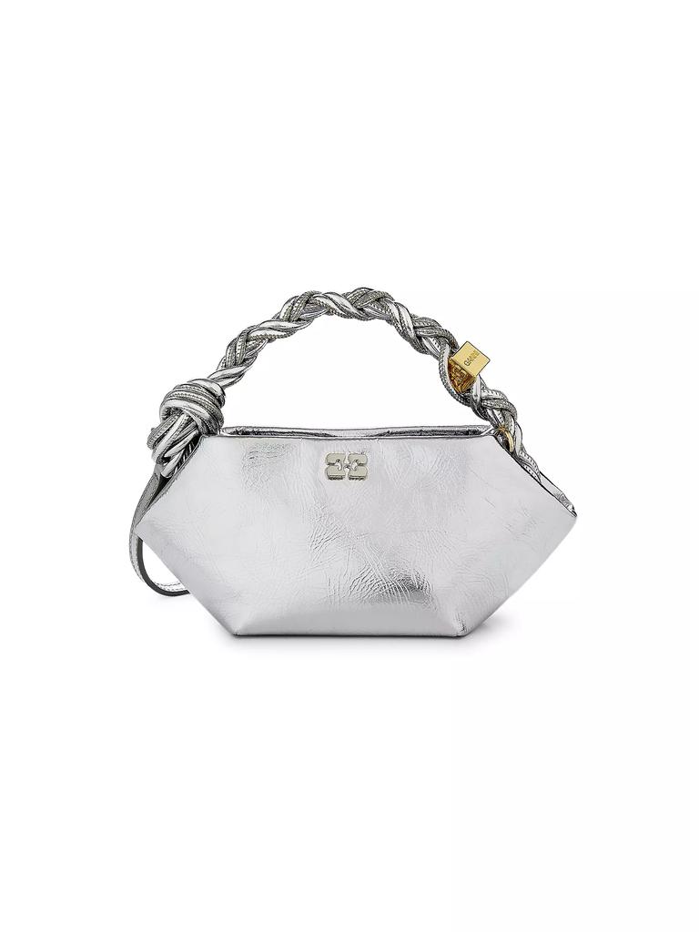 Ganni Mini Bou Metallic Top Handle Bag